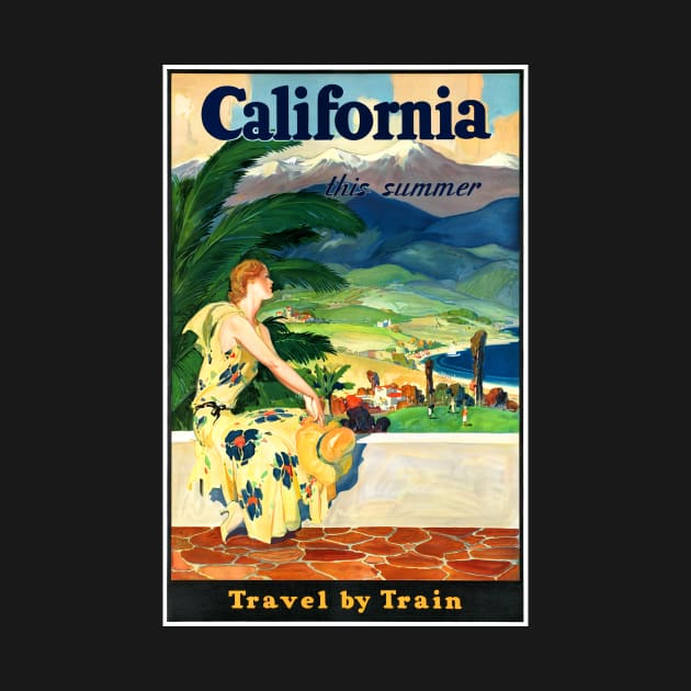 Vintage Travel Poster USACalifornia this summer by vintagetreasure