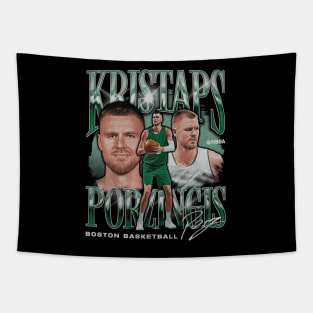 Kristaps Porzingis Boston Vintage Tapestry