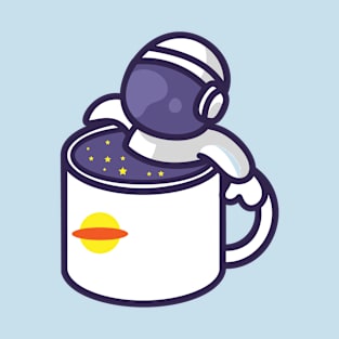 Astronaut Bathing in A Cup T-Shirt