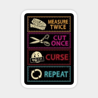 Funny Sewing Sewer Design Magnet