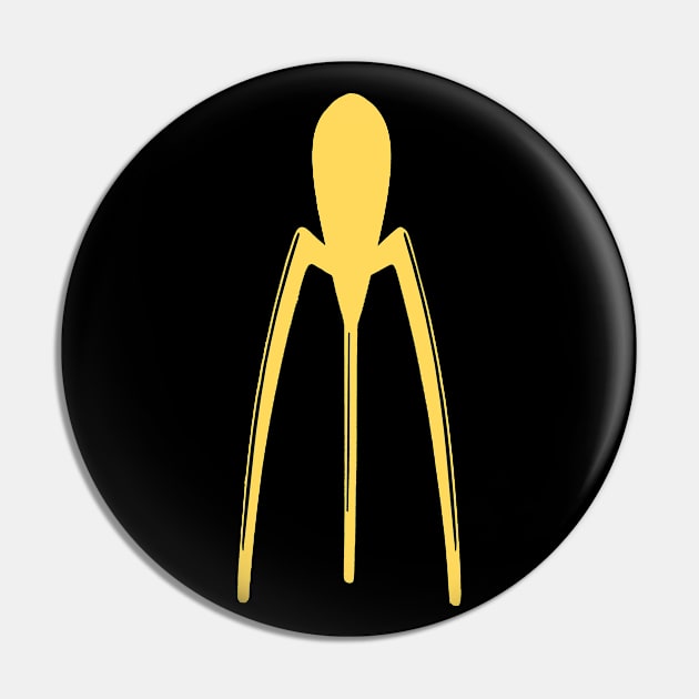 Philippe Starck Juicy Salif in Yellow Silhouette - Product Design Pin by SLGA Designs