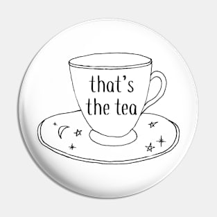 That's the Tea Drawing Sticker Pin