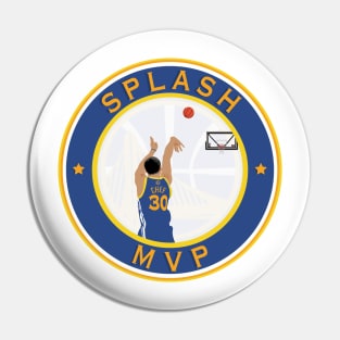 Smaller sizes order here: Stephen Curry-Splash MVP Pin