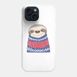 Sloth in a Christmas Jumper Phone Case