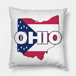 Ohio Colored State Pillow