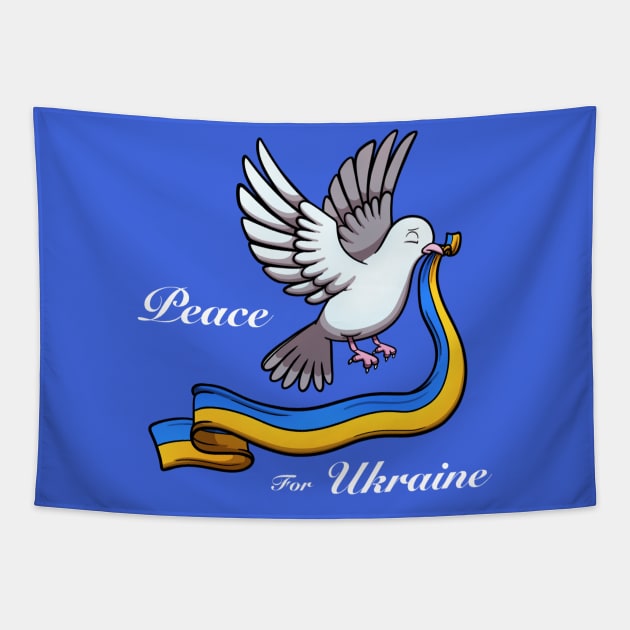 Peace For Ukraine Tapestry by TheMaskedTooner