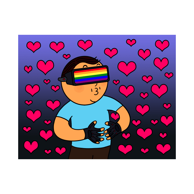 Virtual Reality Glasses Gay Pride Love by Nalidsa