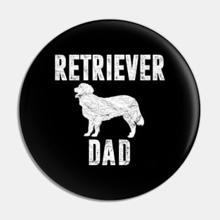 Vintage Retriever Dad Gift Dog Daddy Pet Retrievers Father Pin