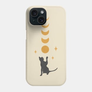 Cat and moon #2 Phone Case