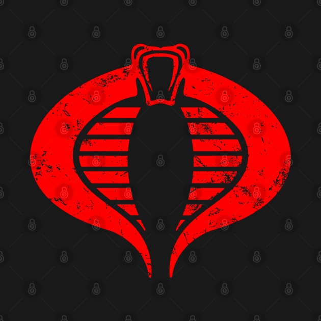 Cobra GI Joe Logo Vintage Retro by mighty corps studio