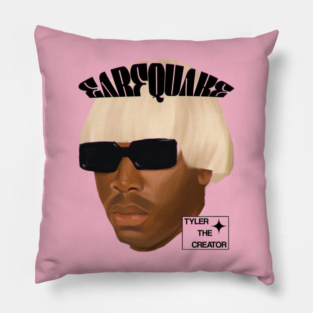 EARFQUAKE - Tyler The Creator Pillow by BONGwattitu