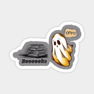 Read more books Cute horror Ghosts Read more boooooks Halloween Magnet