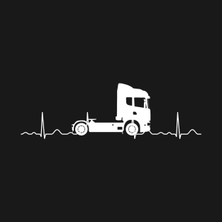 Cool Trucker Heartbeat T-Shirt