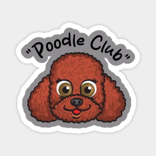 Toy Poodle Pet Dog Cartoon Magnet