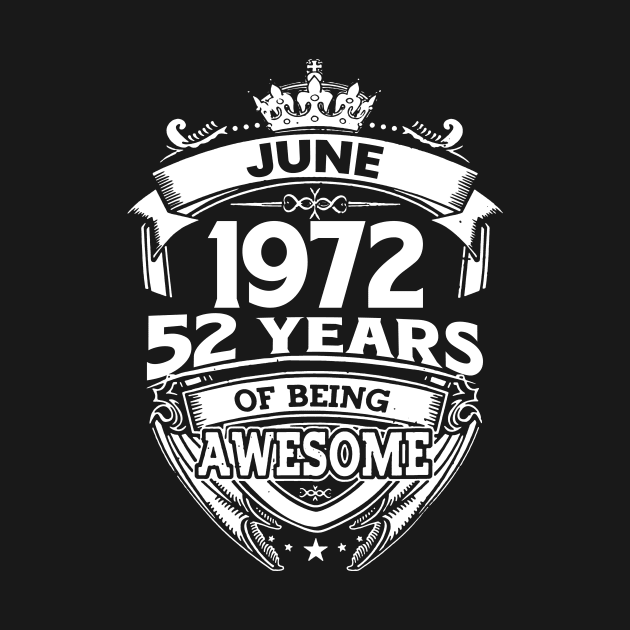 June 1972 52 Years Of Being Awesome 52nd Birthday by D'porter