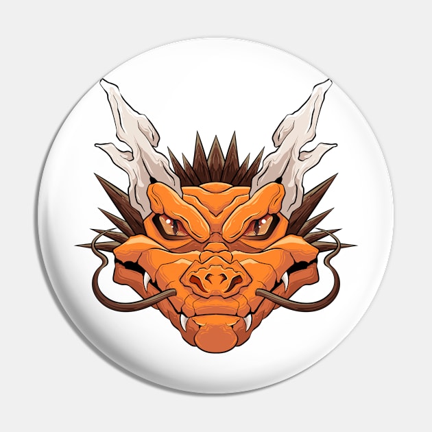 The Furious Japanese Dragon 2 - Vector art illustration Pin by Yabisan_art