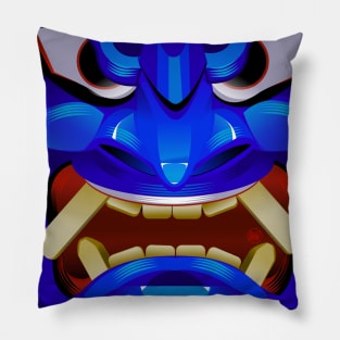 Namahage Blue Pillow