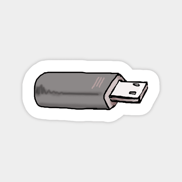 A nice USB flash drive Magnet by WinstonsSpaceJunk