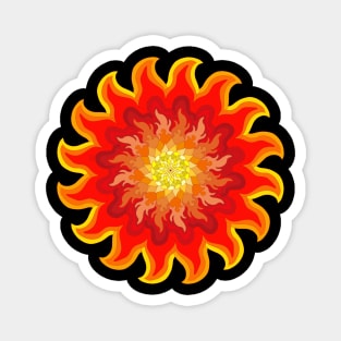 flame flower Magnet