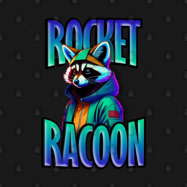 Rocket Racoon by Flossy