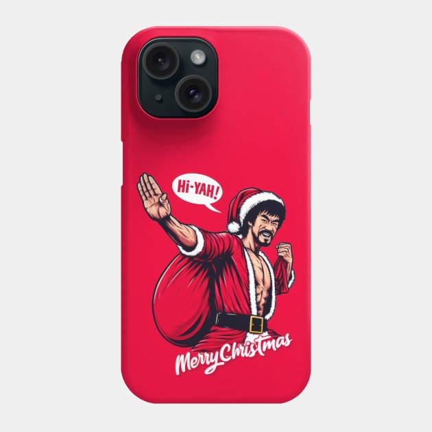 Kung Fu Santa Phone Case by Genbu