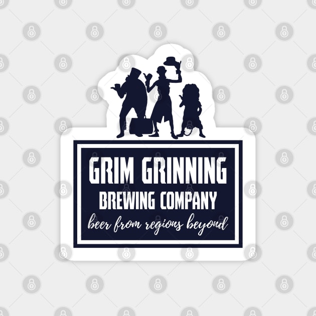 Grim Grinning Brewing Company Hitchhiking Ghosts Magnet by FandomTrading