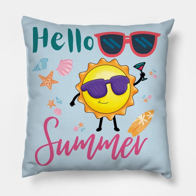 Summer Lover Design Pillow by Jackystore