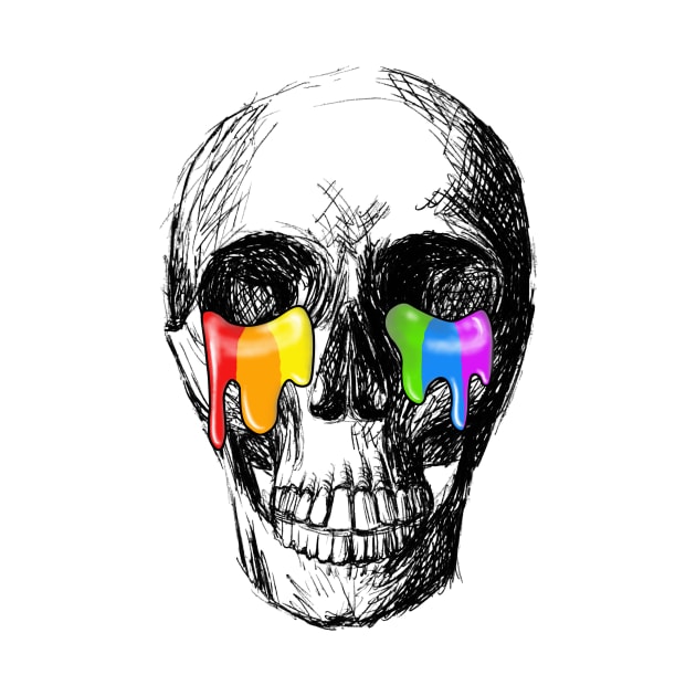 Skull rainbow by InkLove