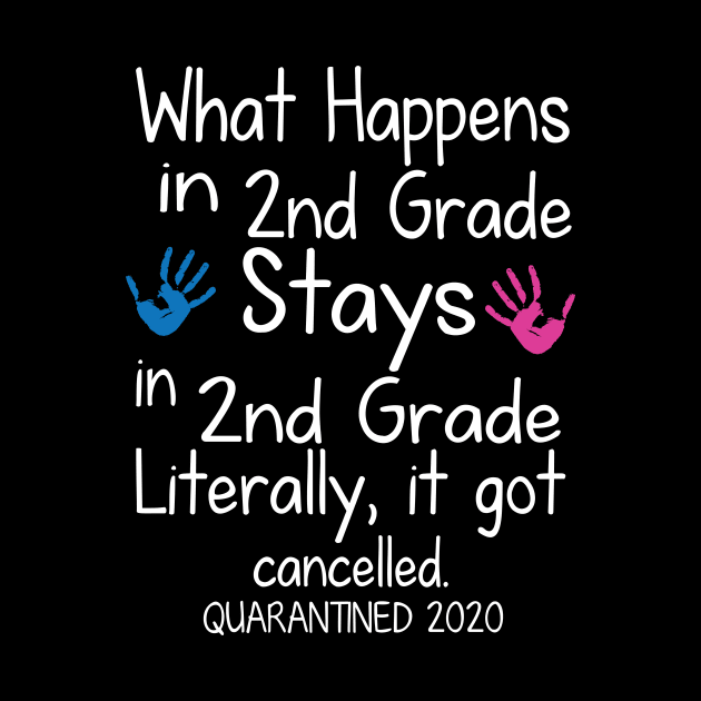 What Happens In 2nd Grade Stays In 2nd Grade Literally It Got Cancelled Quarantined 2020 Senior by DainaMotteut