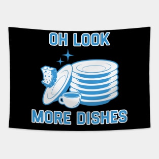 Oh Look More Dishes Tapestry