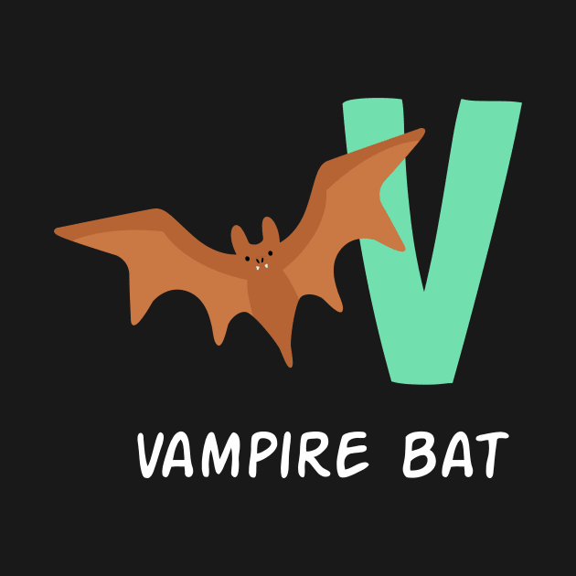 Vampire bat Alphabet by Kids series