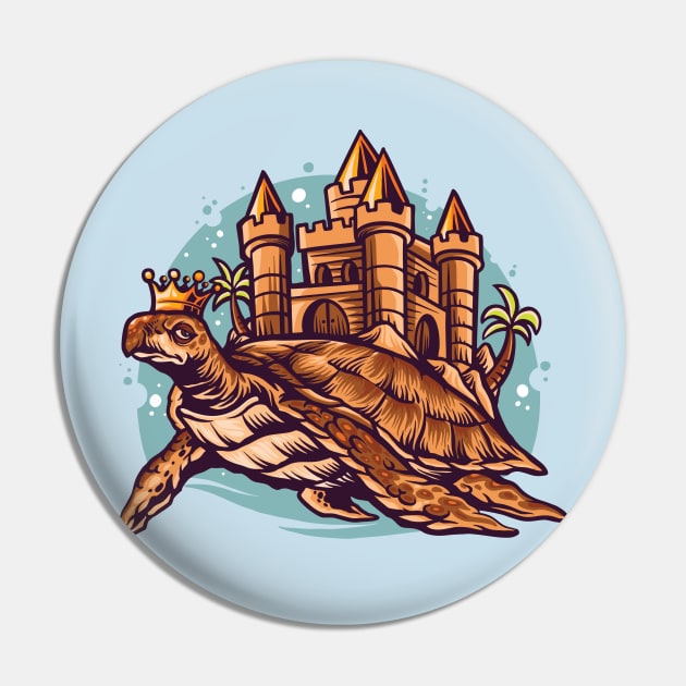 Turtle's Human World Pin by spacemedia