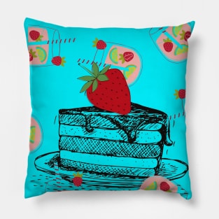 Strawberry cake Pillow