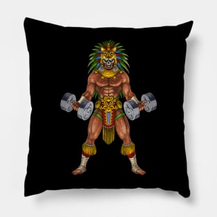 Aztec Warrior Bodybuilder Pillow