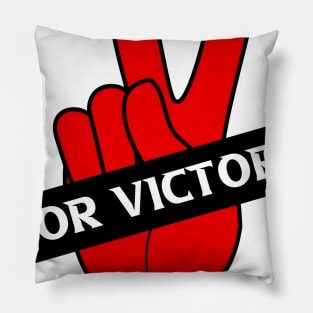 V FOR VICTORY Pillow