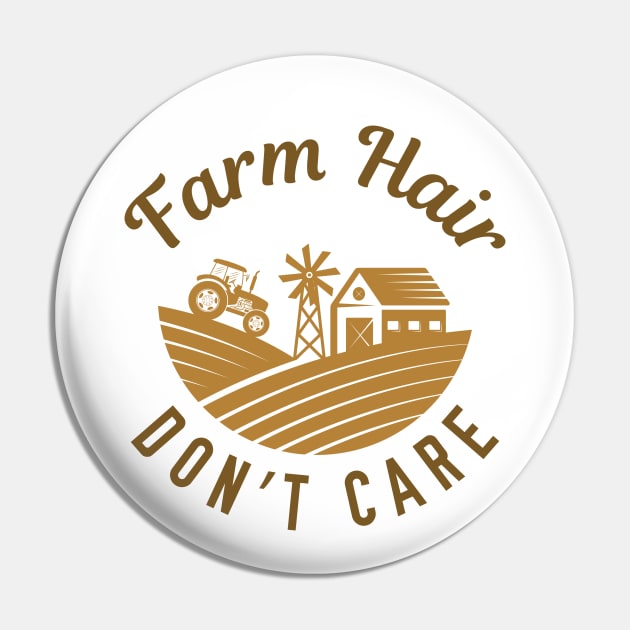 Farm Hair Don’t Care Pin by LuckyFoxDesigns