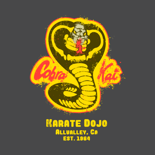 Cobra Kai vintage paint logo by LegendaryPhoenix