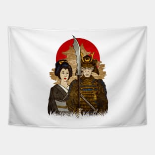 Samurai's Daughter Tapestry