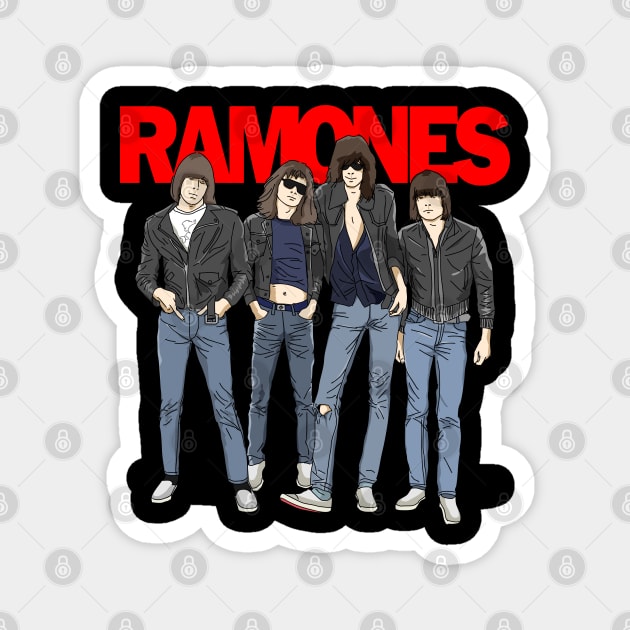 ramones Magnet by small alley co