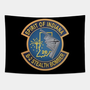 B2 - Spirit of Indiana - Stealth Bomber wo Txt Tapestry