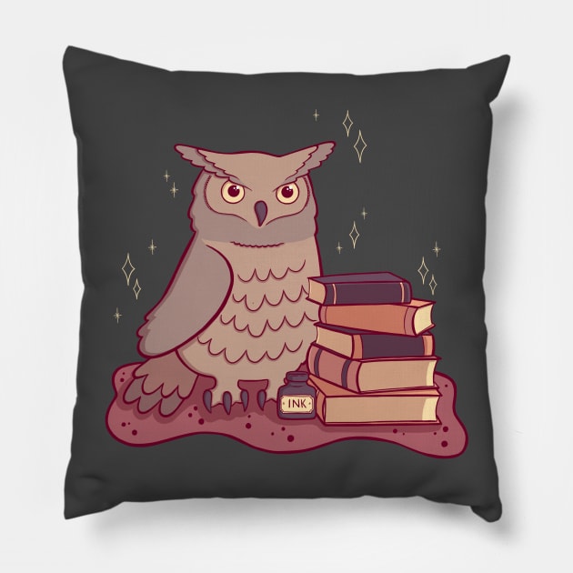 Owl Familiar Pillow by Melissa Jan