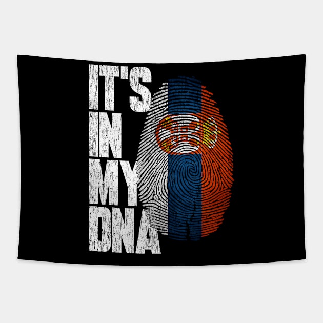 It's In My DNA Serbian Shirt Proud Hispanic Gift Serbia Flag Tapestry by heart teeshirt