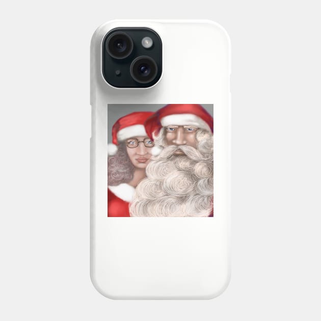Santa Claus and Mary Christmas Phone Case by cheriedirksen