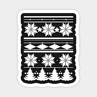 Classic Christmas Pattern Magnet