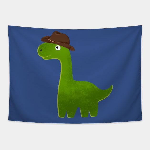 Adventure Dino Cowboy Tapestry by PicklePrintables