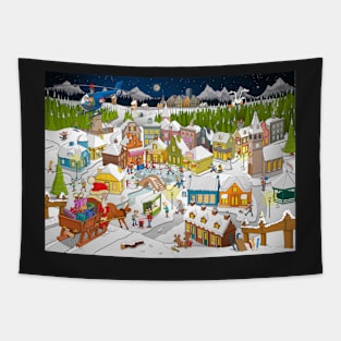 Stef’s Christmas and winter illustration. Tapestry