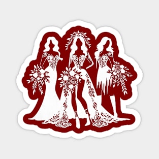 Bride and Bridesmaids Magnet