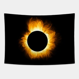 Sun circle eclipse Tapestry