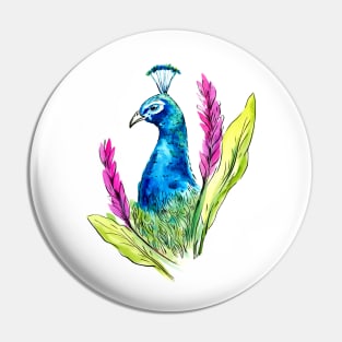 Peacock Pin