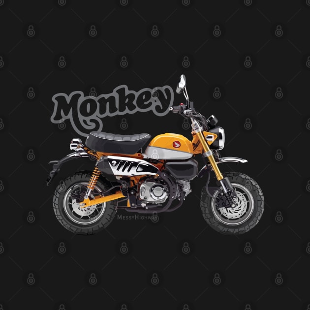 Honda Monkey 125 19 banana yellow, sl by MessyHighway